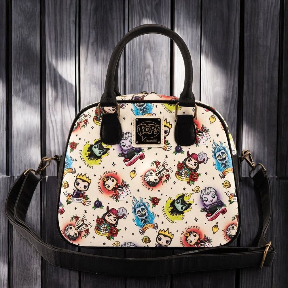 Loungefly Funko Pop Disney Villains Tattoo Crossbody Bag